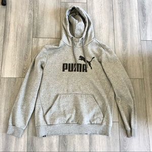 Men's Gray Puma Hoodie